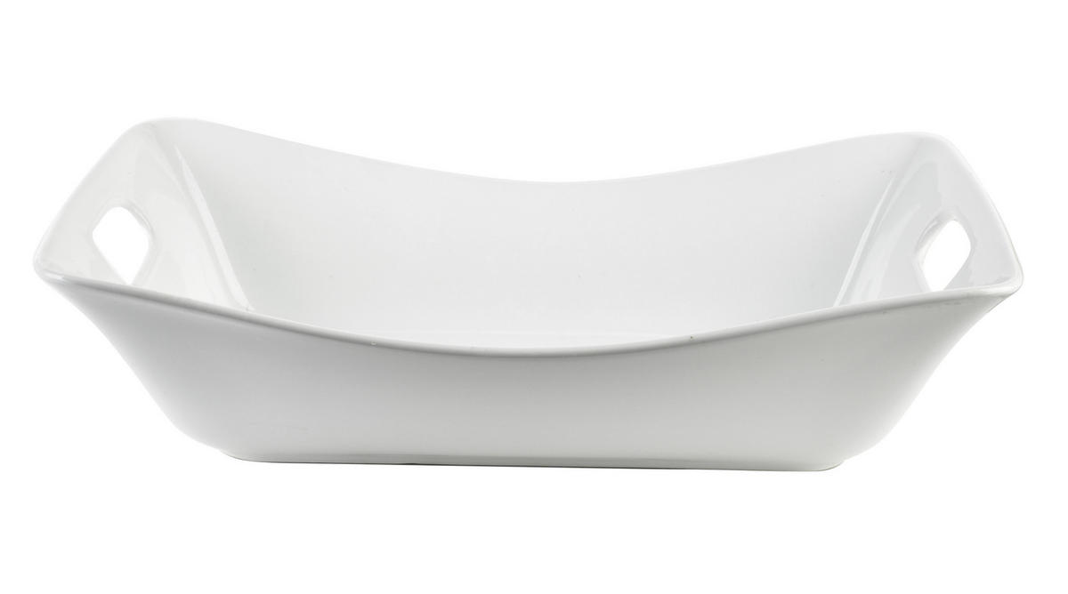 SERVIERSCHALE Basic Weiß 2/21/8 cm Keramik - Weiß, Keramik (21/8/2cm) - Mondex