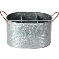 FLASCHENCONTAINER Basic Silber 29/18.5/17.5 cm Metall - Silberfarben, Metall (18.5/17.5/29cm) - Mondex