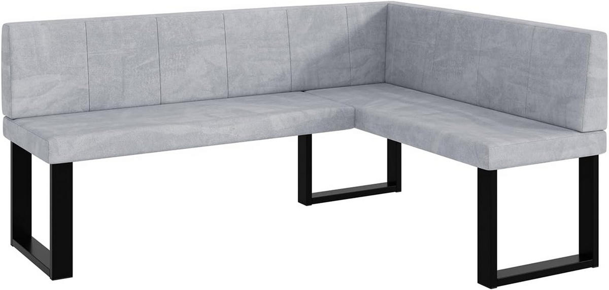 ECKBANK PETER_U - Hellgrau, Textil (128/168cm) - Meblini
