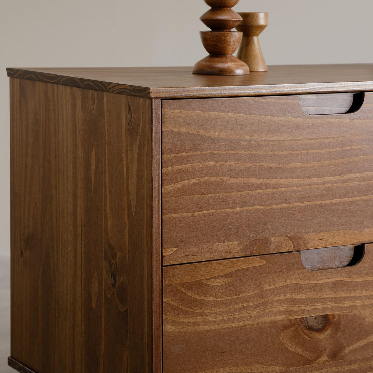 SIDEBOARD TIVOLI - Kastanienfarben, Holz (145/75/45cm) - IDIMEX