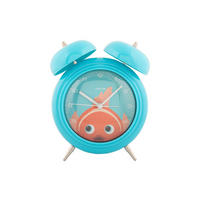 WECKER Peekaboo Goldfish 15.2/15.2/18.2 cm - Türkis, Kunststoff (15.2/18.2/15.2cm) - Karlsson