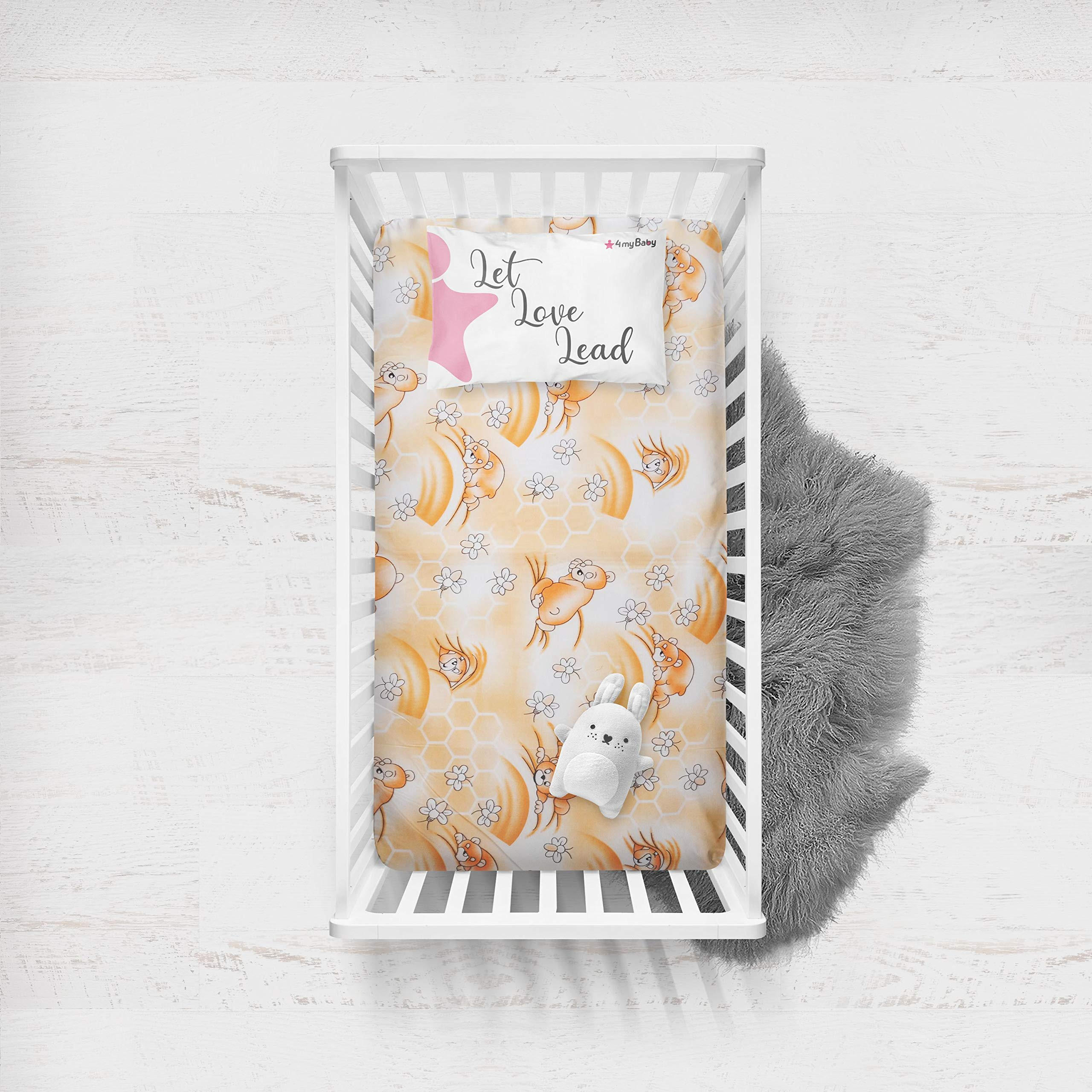 KINDERMATRATZE 60 x 120 cm klappbar, Schaumstoff, Mikrofaserbezug Orange - Orange, Textil - Best for Kids