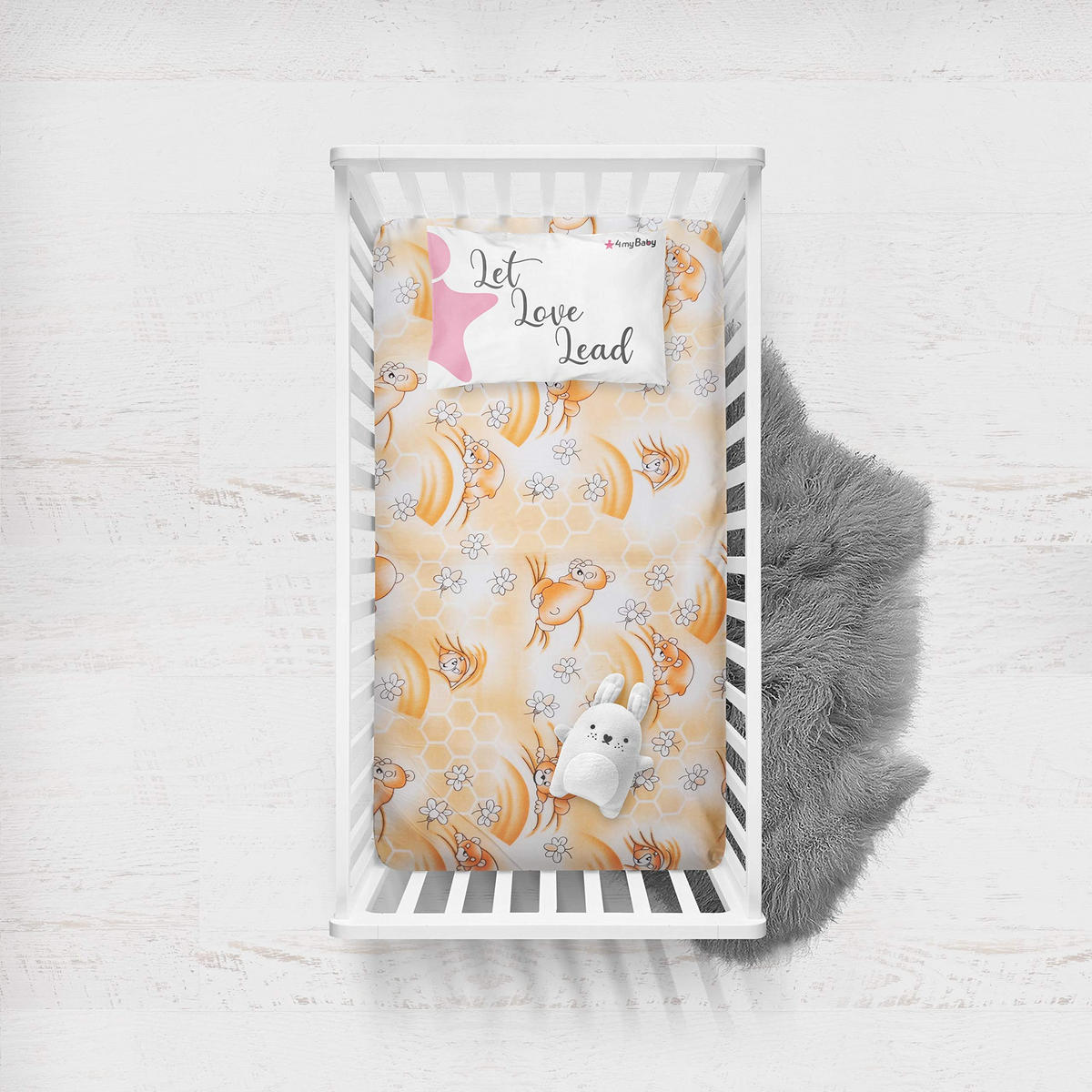 KINDERMATRATZE 60 x 120 cm klappbar, Schaumstoff, Mikrofaserbezug Orange - Orange, Textil - Best for Kids