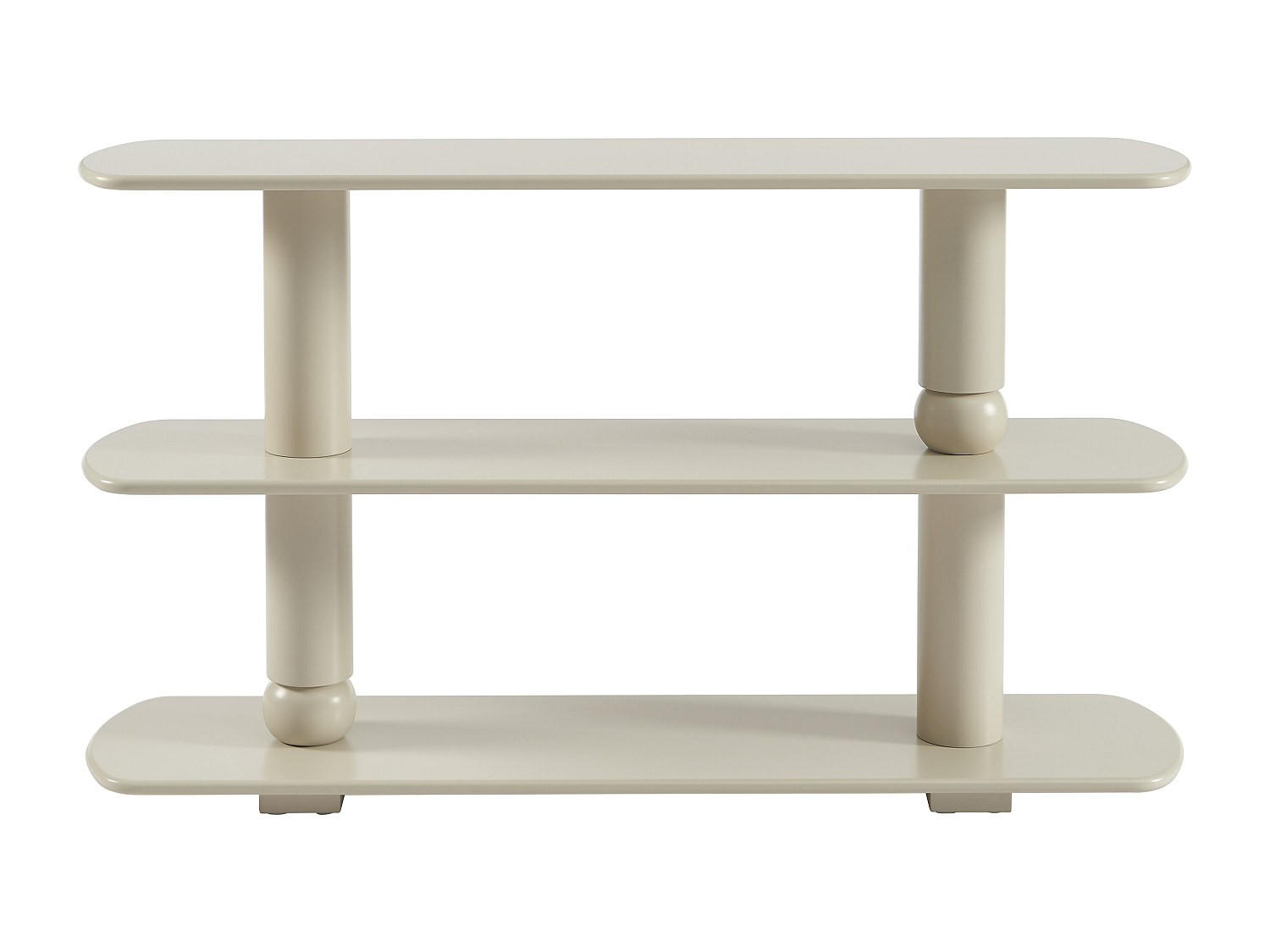 REGAL - 140 cm x 35 cm - holz - beige Topawa - Beige, Holz (140/80.5/35cm) - Vente-Unique
