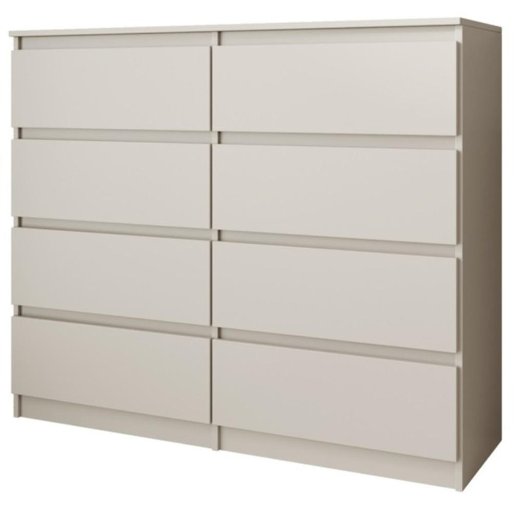 KOMMODE Lemon mit 8 Schubladen, 100 cm, Kaschmir - Kaschmir, Holzwerkstoff (100/97/40cm) - Beautysofa