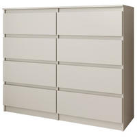 KOMMODE Lemon mit 8 Schubladen, 100 cm, Kaschmir - Kaschmir, Holzwerkstoff (100/97/40cm) - Beautysofa