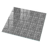 GLASPLATTE 80x60 cm – Geometrische Muster - Blau, Glas (0.4/80/60cm) - ArtPrintCave