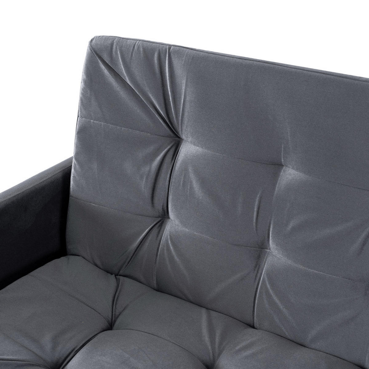 SOFA STELLA ausziehbar Schlaffunktion Grau - Grau, Holz/Textil (2000/94/850cm) - makarowski meble