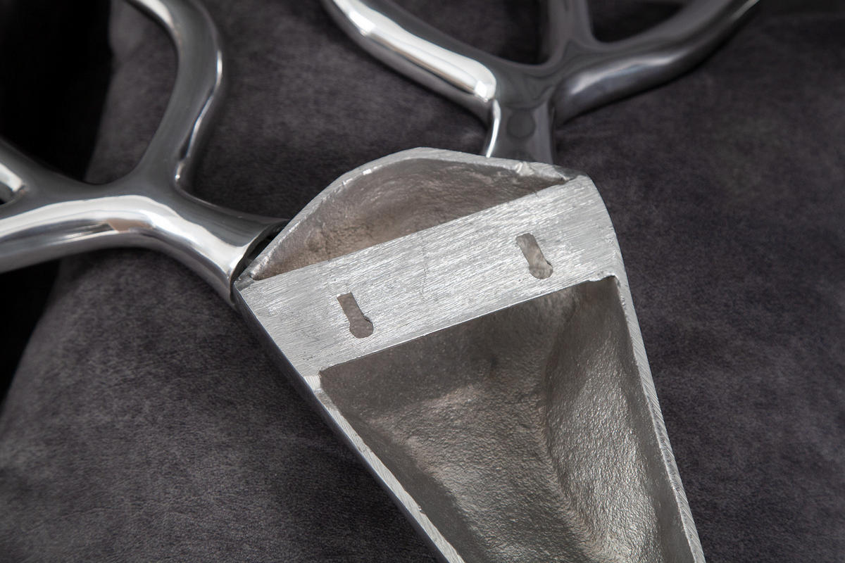 DEKORATION MATADOR Metall Silber 70 cm - Silberfarben, Metall (70/58/18cm) - riess-ambiente