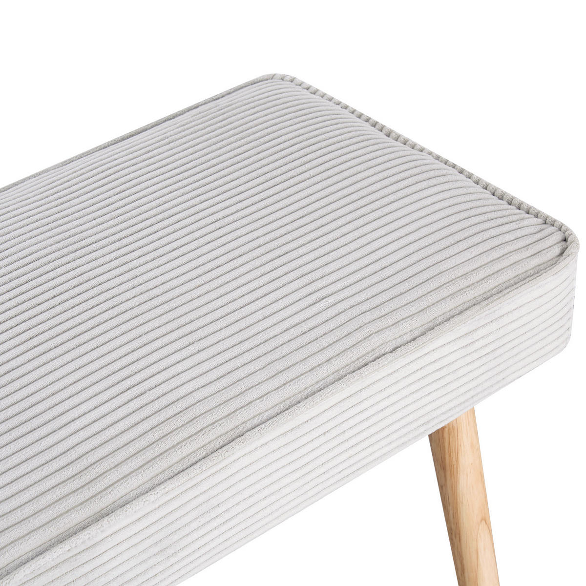 SITZBANK EMIL 140/42/50 cm Grau - Grau, Holz/Textil (140/50/42cm) - B&D Home