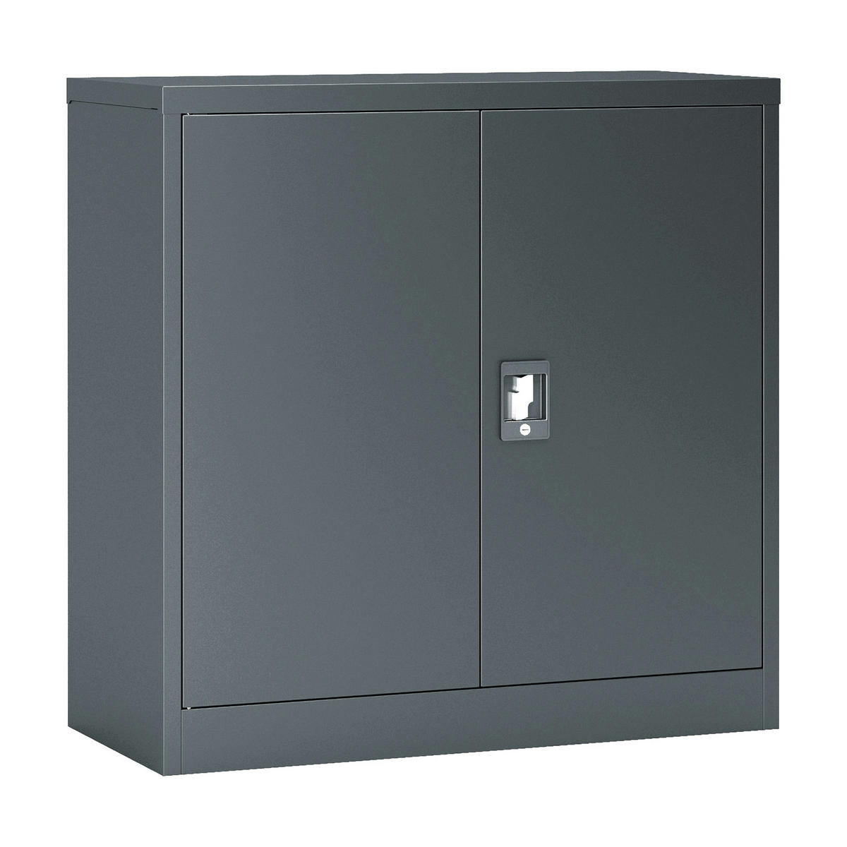 AKTENSCHRANK Molise - Dunkelgrau, Metall (90/90/40cm) - [en.casa]