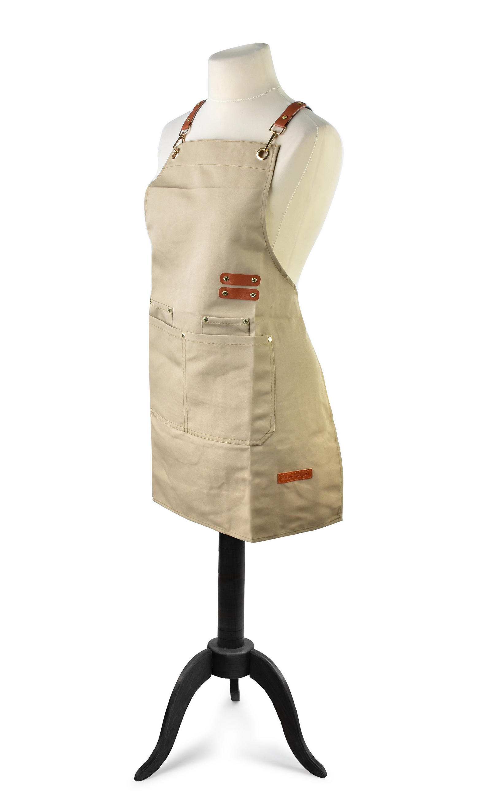SCHÜRZE Mathilde Beige 76/68 cm Textilien - Beige, Textil (68/76cm) - Mondex