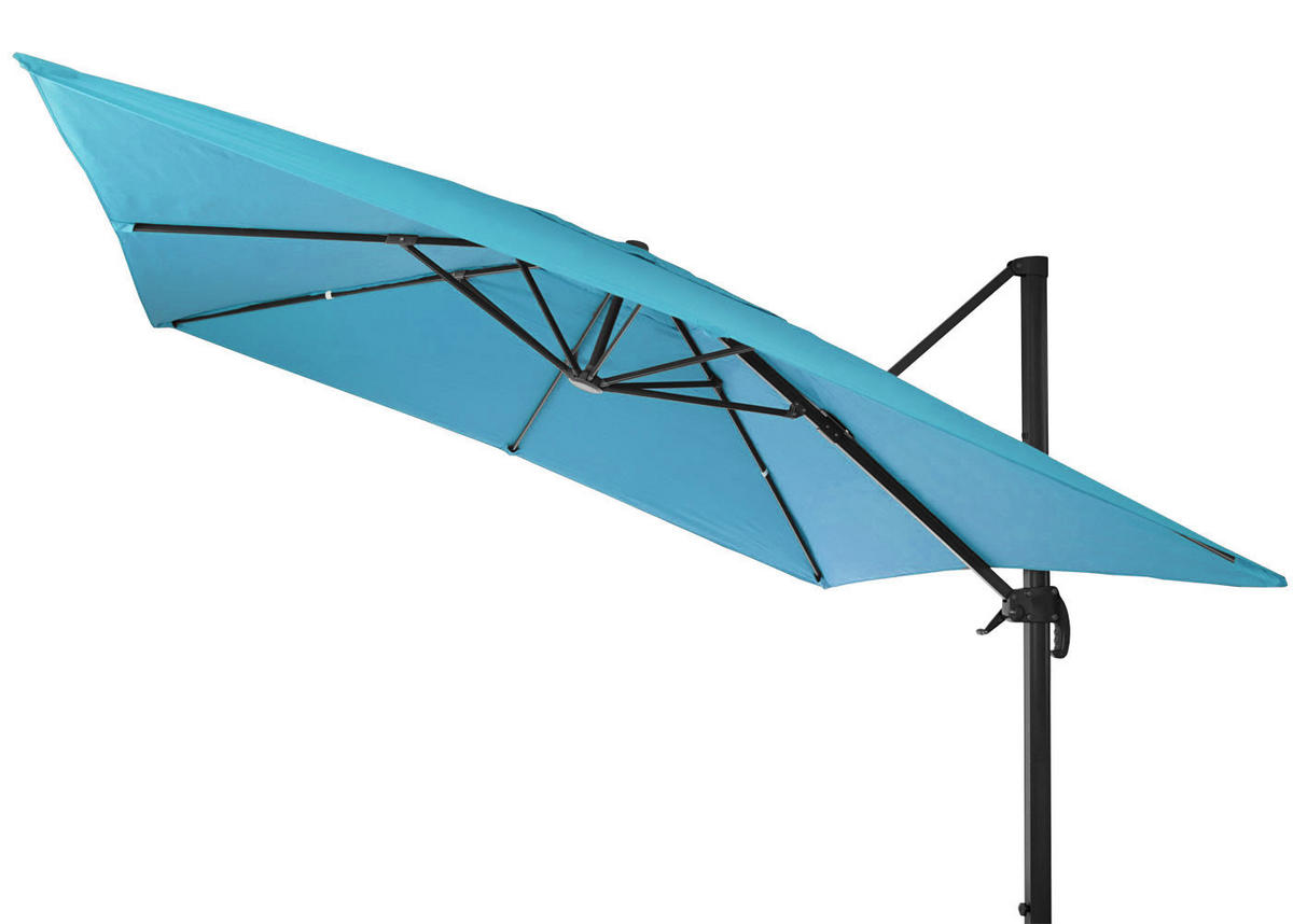 AMPELSCHIRM I Türkis 300/300 cm - Türkis, Textil (360/300cm) - MCW