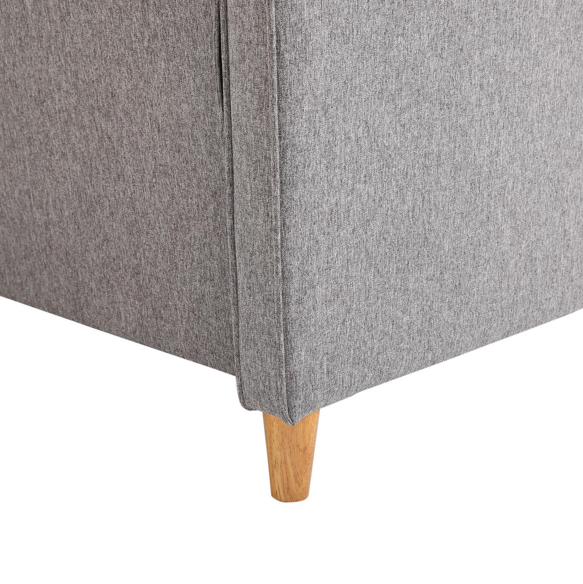 2-SITZER Sofa Leinenbezug mit abnehmbaren Bezügen 141/70/78 cm Hellgrau - Hellgrau, Textil (70/78/141cm) - Redom