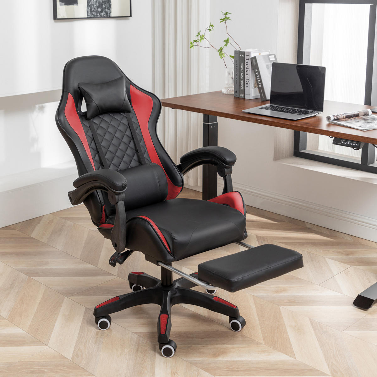 GAMINGSTUHL X-STREAM Rot - Rot, Textil (66/120/66.5cm) - SVITA