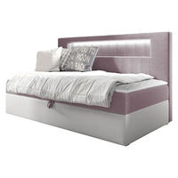 BOXBETT Gold Junior 2 - H3 - Weiß/Rosa, Holz (80/200cm) - MIRJAN24