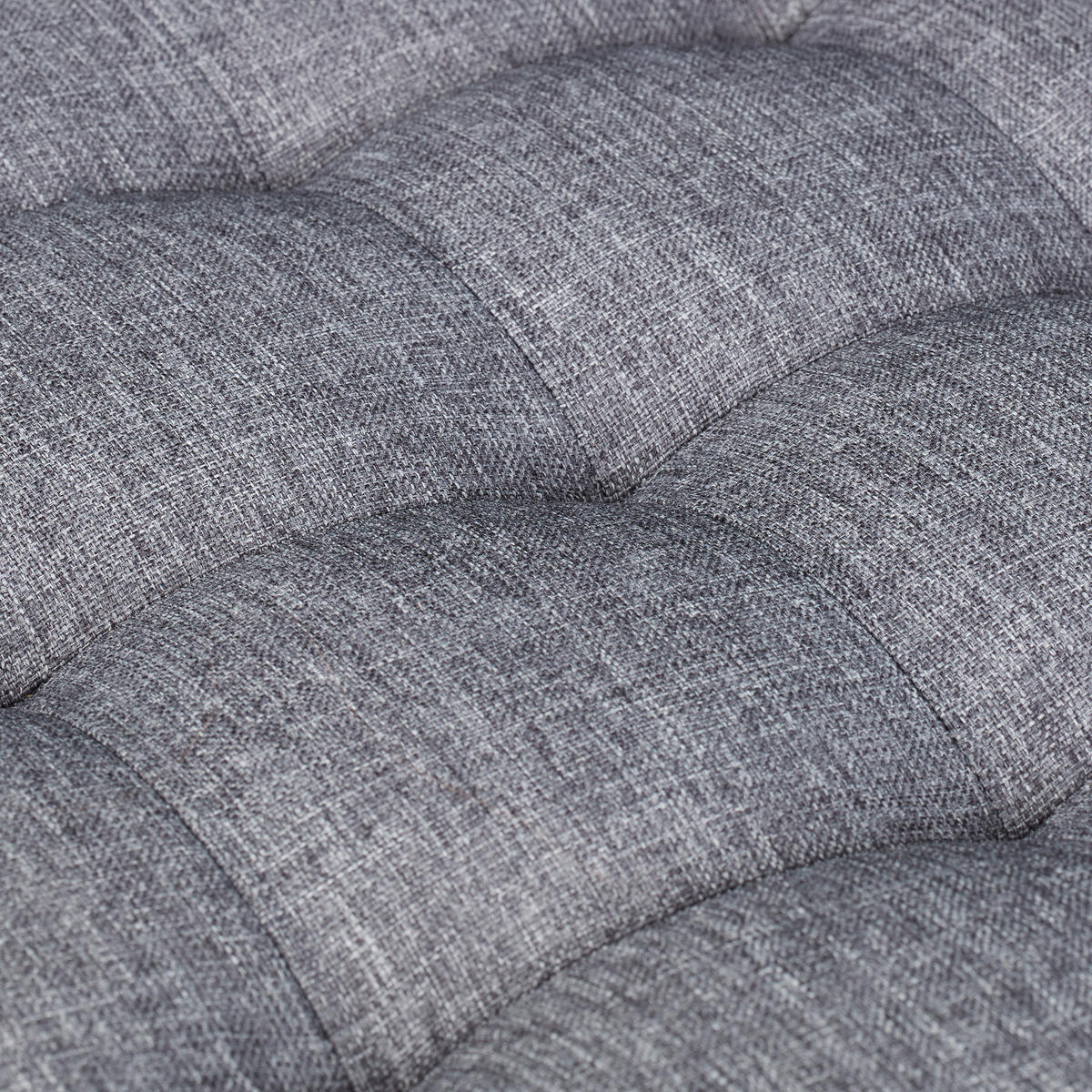 SITZHOCKER - Grau, Holzwerkstoff/Textil (45/42/45cm) - Relaxdays