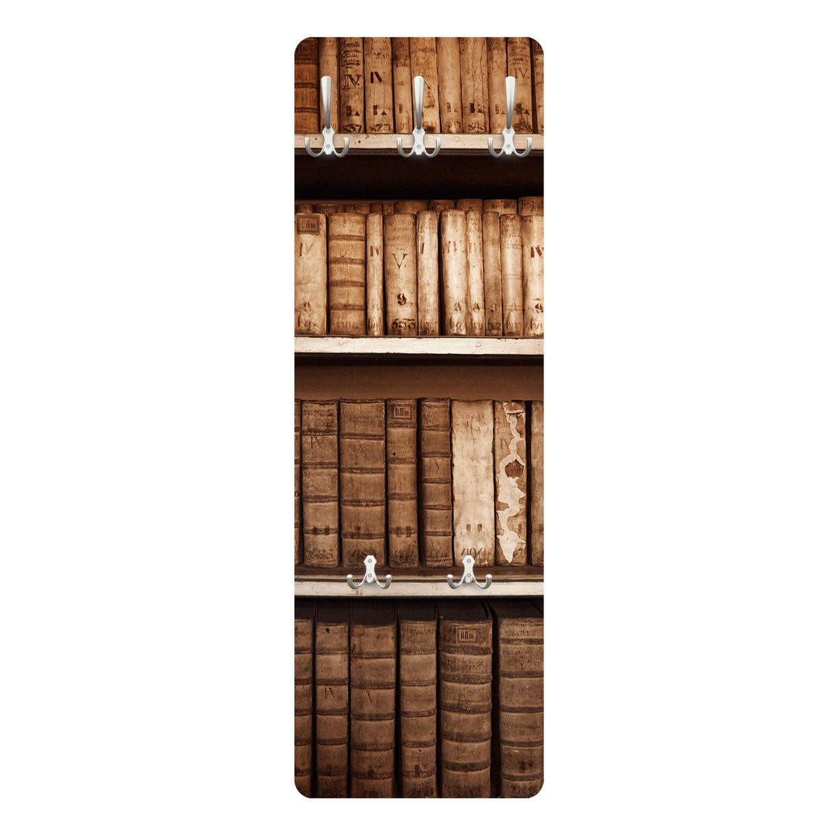 WANDGARDEROBE - Altes Archiv Braun 34/105 cm - Braun, Holzwerkstoff (34/105/1.6cm) - Bilderwelten