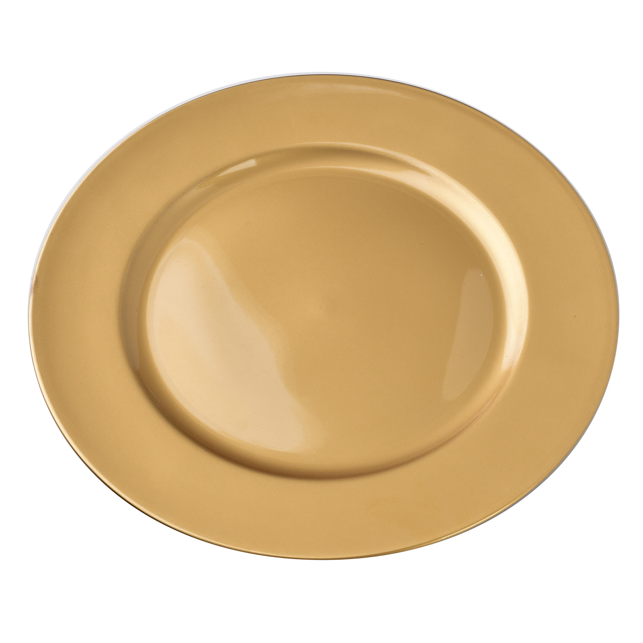 SERVIERTELLER Blanche Golden 33/33/1.5cm Plastik - Goldfarben, Kunststoff (33/1.5/33cm) - Mondex