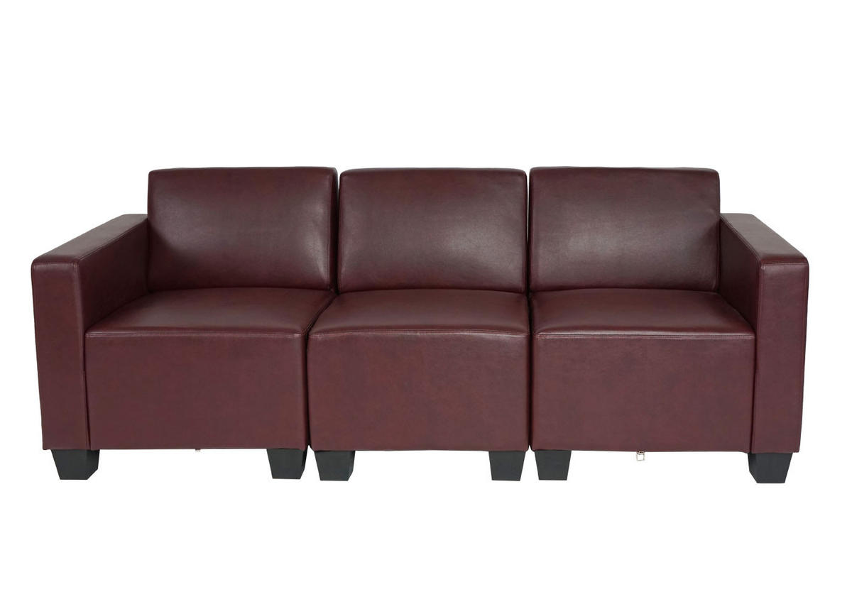 3-SITZER SOFA Rotbraun - Rotbraun, Textil (193/76/72cm) - MCW