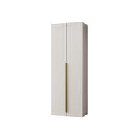 KLEIDERSCHRANK Kerkin 2D - Sandfarben/Goldfarben, Holzwerkstoff/Kunststoff (70/200/42cm) - MIRJAN24