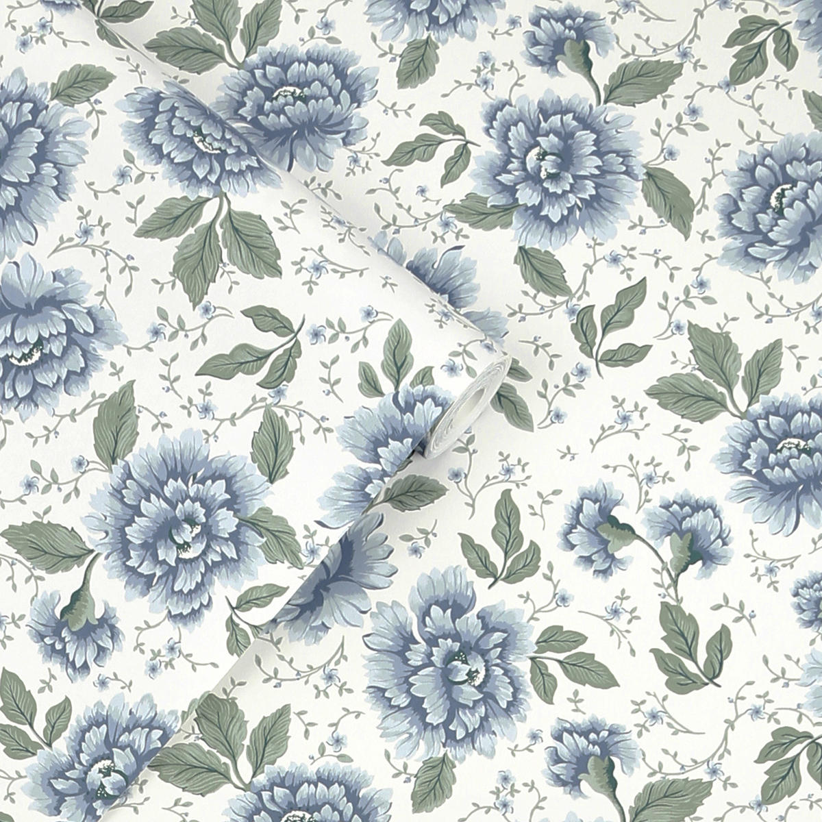 VLIESTAPETE Pickworth Posy Blasser Seespray Blau - Hellblau, Papier/Kunststoff (52/1000cm) - Graham & Brown