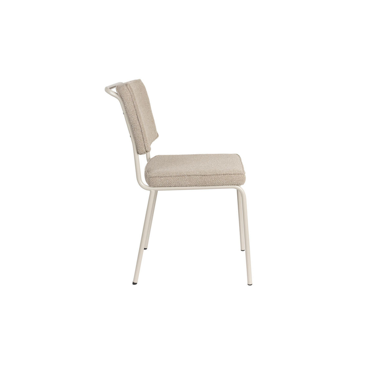 ESSZIMMERSTUHL Buddy Beige - 2 er Set - Beige, Textil (48/85/57cm) - Zuiver