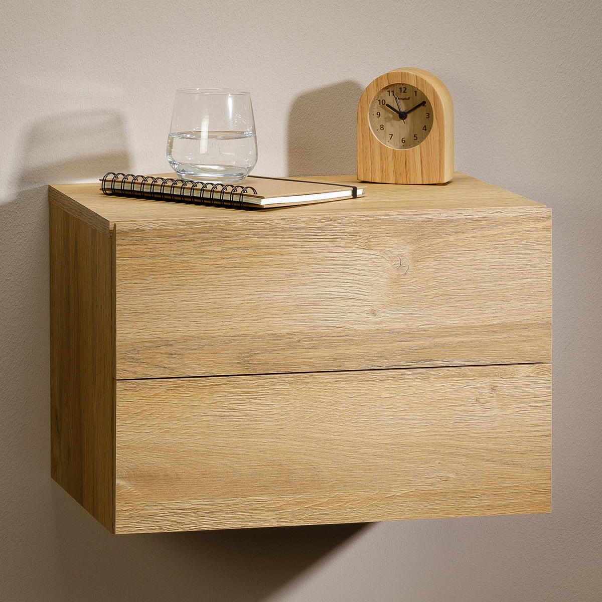 HÄNGENDER NACHTTISCH ANNI Wildeiche - Wildeiche, Holzwerkstoff (42/29/30cm) - CARO-Möbel