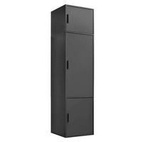 KLEIDERSCHRANK Der Grenzenlose - Anthrazit, Holzwerkstoff (60/234/58cm) - Mokebo