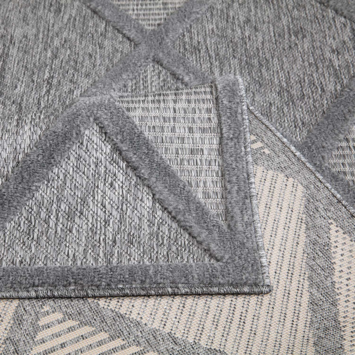 OUTDOOR-TEPPICH Santorini 457 Anthrazit 80x250 cm - Anthrazit, Textil (80/250cm) - carpet city