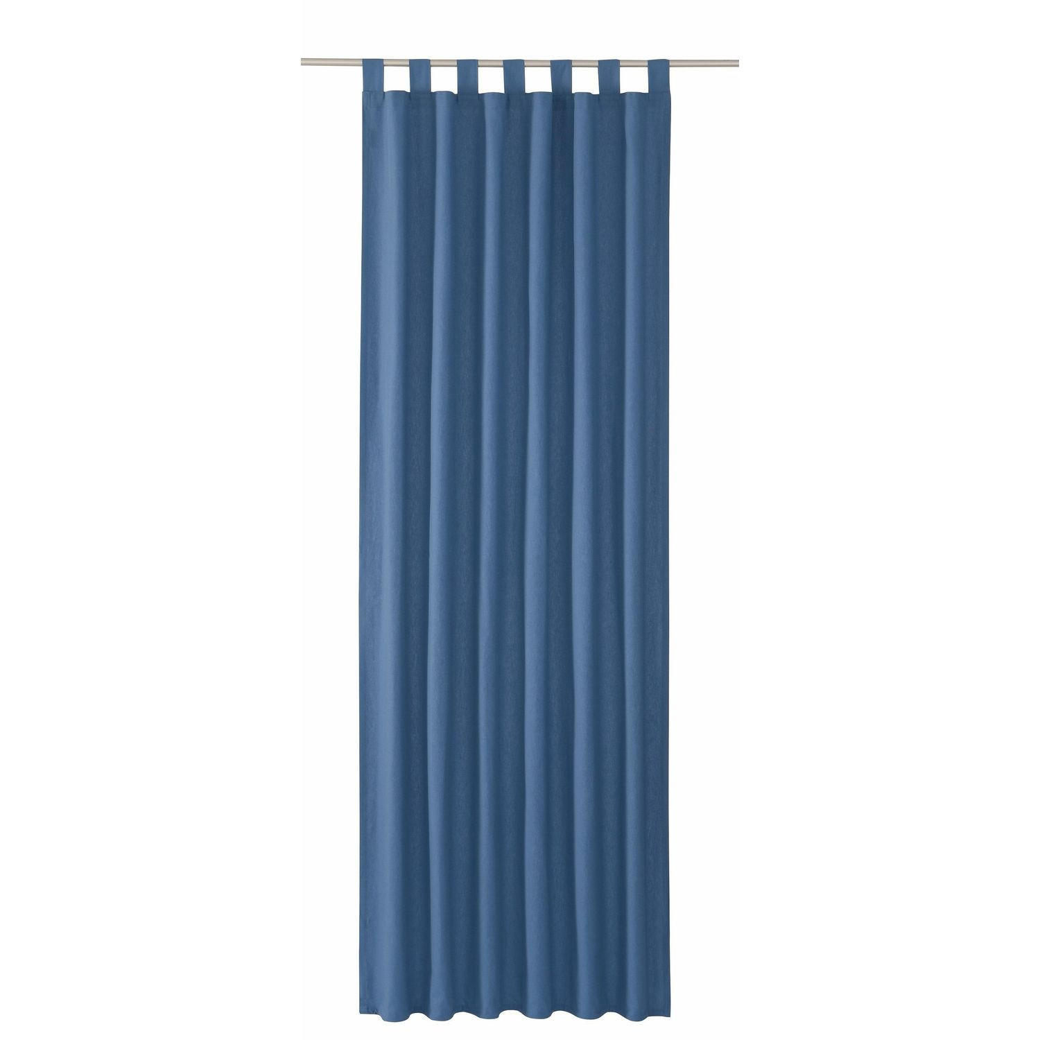SCHLAUFENVORHANG IM UNI DESIGN DOVE Blickdicht - Klar, Textil (140/0.5/255cm) - Tom Tailor