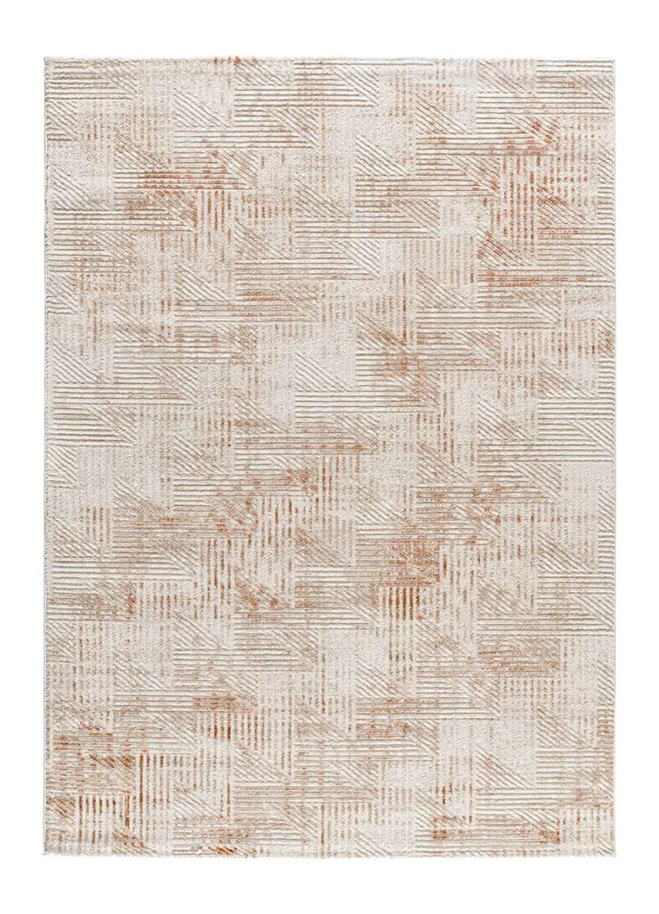 Atticgo Kurzflorteppich Beige, Rost 134x200 cm