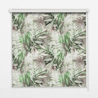 VNÚTORNÁ roleta - okenná roleta - roleta - 80x140 cm - Žiarivé listy - zelená, plast (80/140/0.5cm) - TULUP