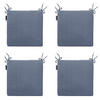 SITZKISSEN Panama 40/40 cm 4er-Set - Blaugrau, Textil (40/4/40cm) - Madison