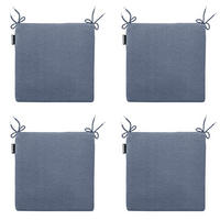SITZKISSEN Panama 40/40 cm 4er-Set - Blaugrau, Textil (40/4/40cm) - Madison
