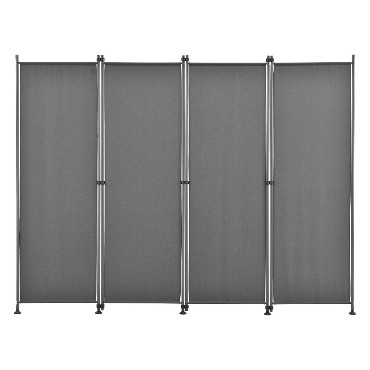 SICHTSCHUTZ Modica - Grau, Textil/Metall (215/170cm) - pro.tec