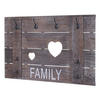 WANDGARDEROBE FAMILY SHABBY-LOOK Braun - Braun, Holz (90/60/3cm) - MCW