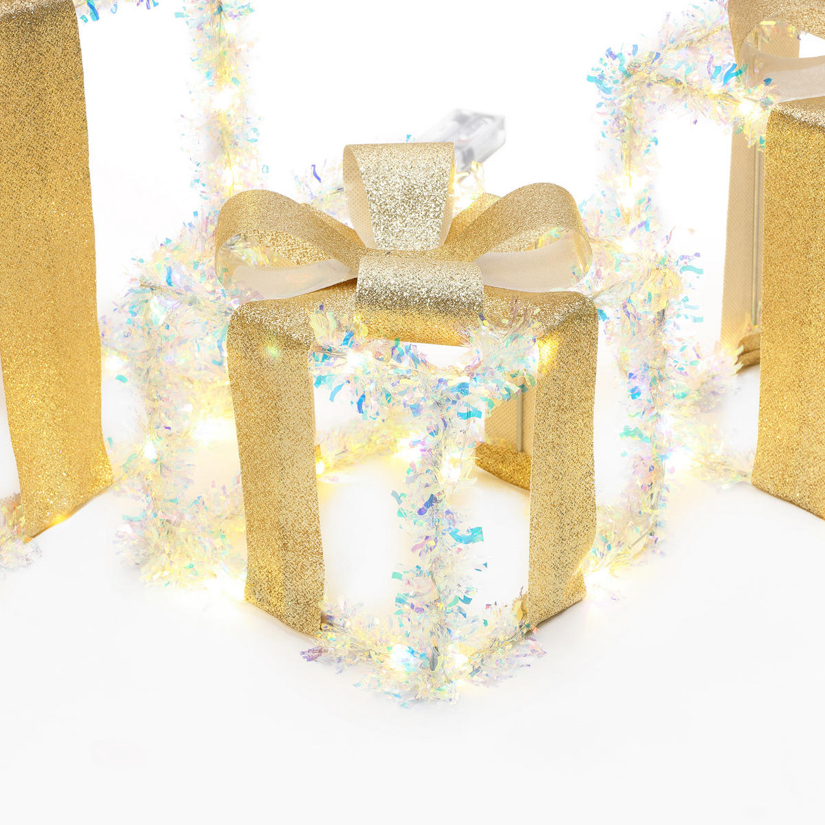 GESCHENKBOX HTHD0268 - Champagner, Kunststoff/Metall (26/27/26cm) - Hometopia