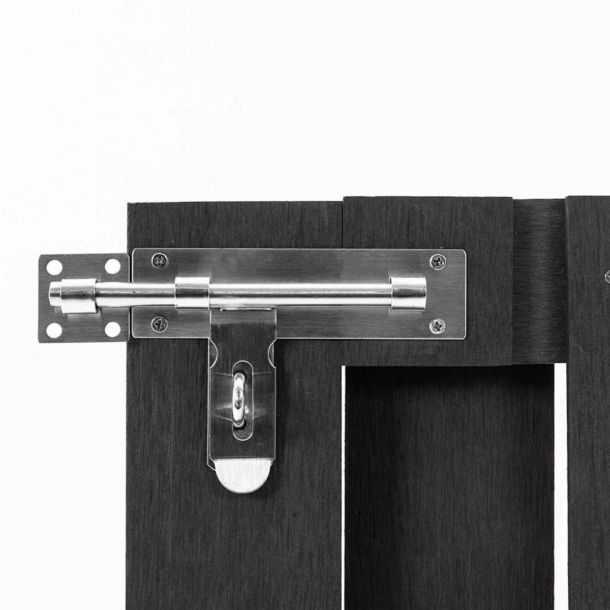 GARTENTOR Wpc 100/80 Cm Grau - Grau, Holzwerkstoff (100/80cm) - vidaXL