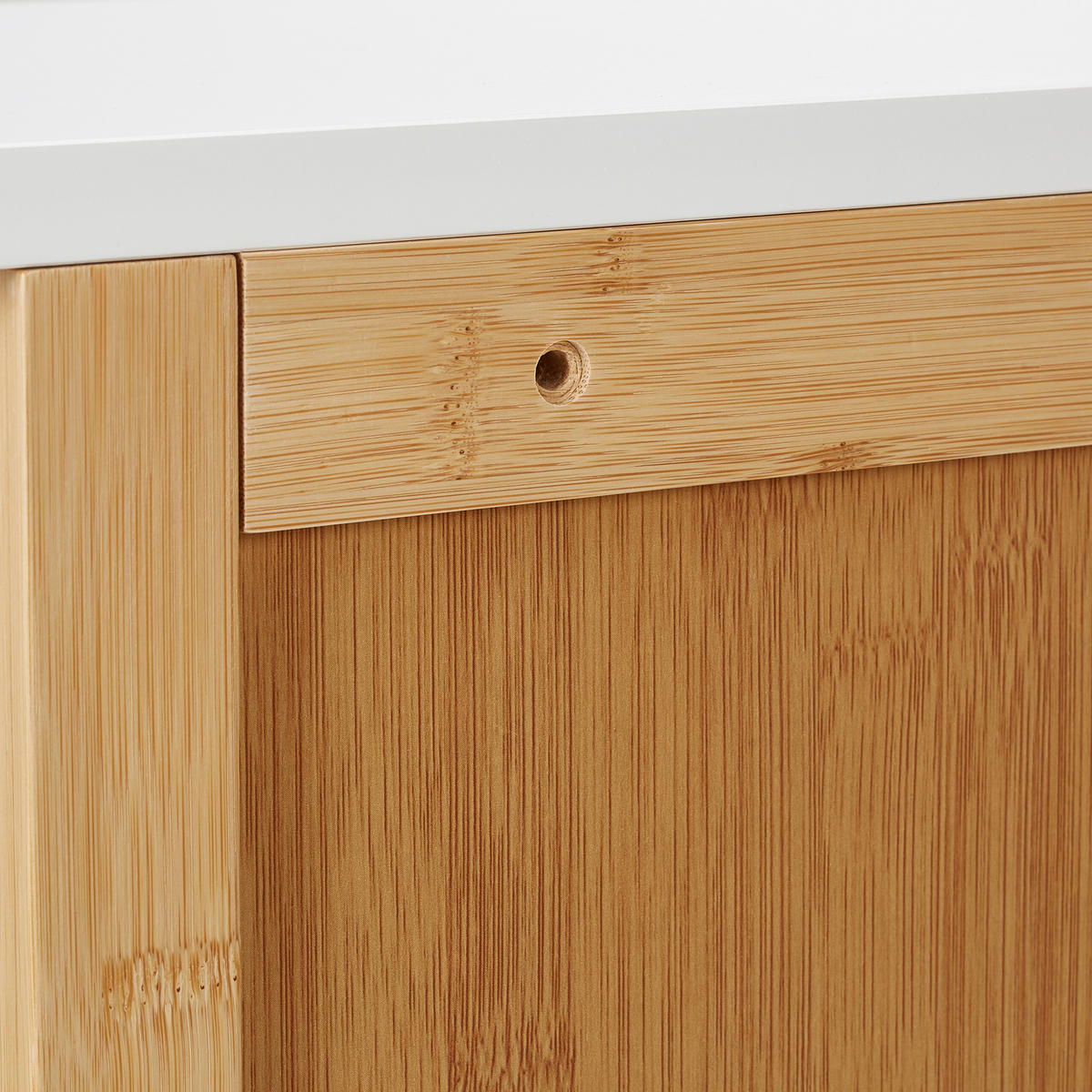 BADEZIMMERSCHRANK - Hellbraun, Holz/Holzwerkstoff (34.5/60/21cm) - Relaxdays