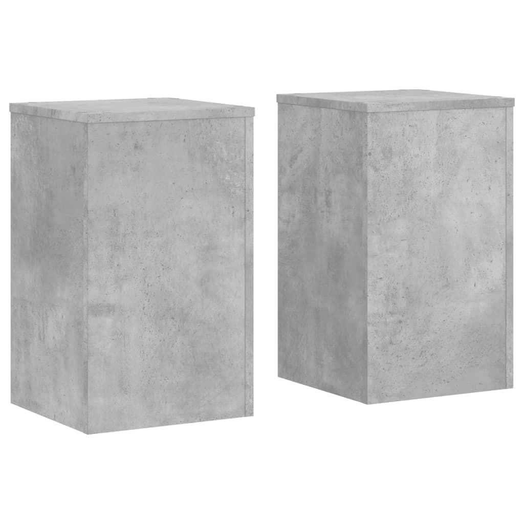 PFLANZENSTÄNDER 2Er Set Betongrau 30/30/50 Cm Holzwerkstoff - Grau, Holzwerkstoff (30/50/30cm) - vidaXL