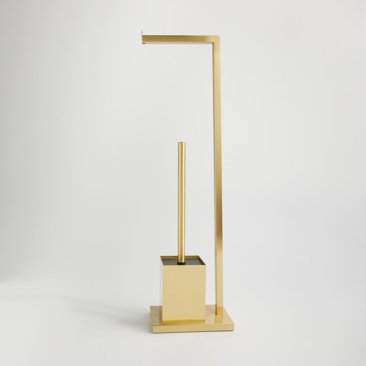HALTER MIT TOILETTENBÜRSTE Simplerro - Goldfarben, Metall (12/63/17cm) - home&you