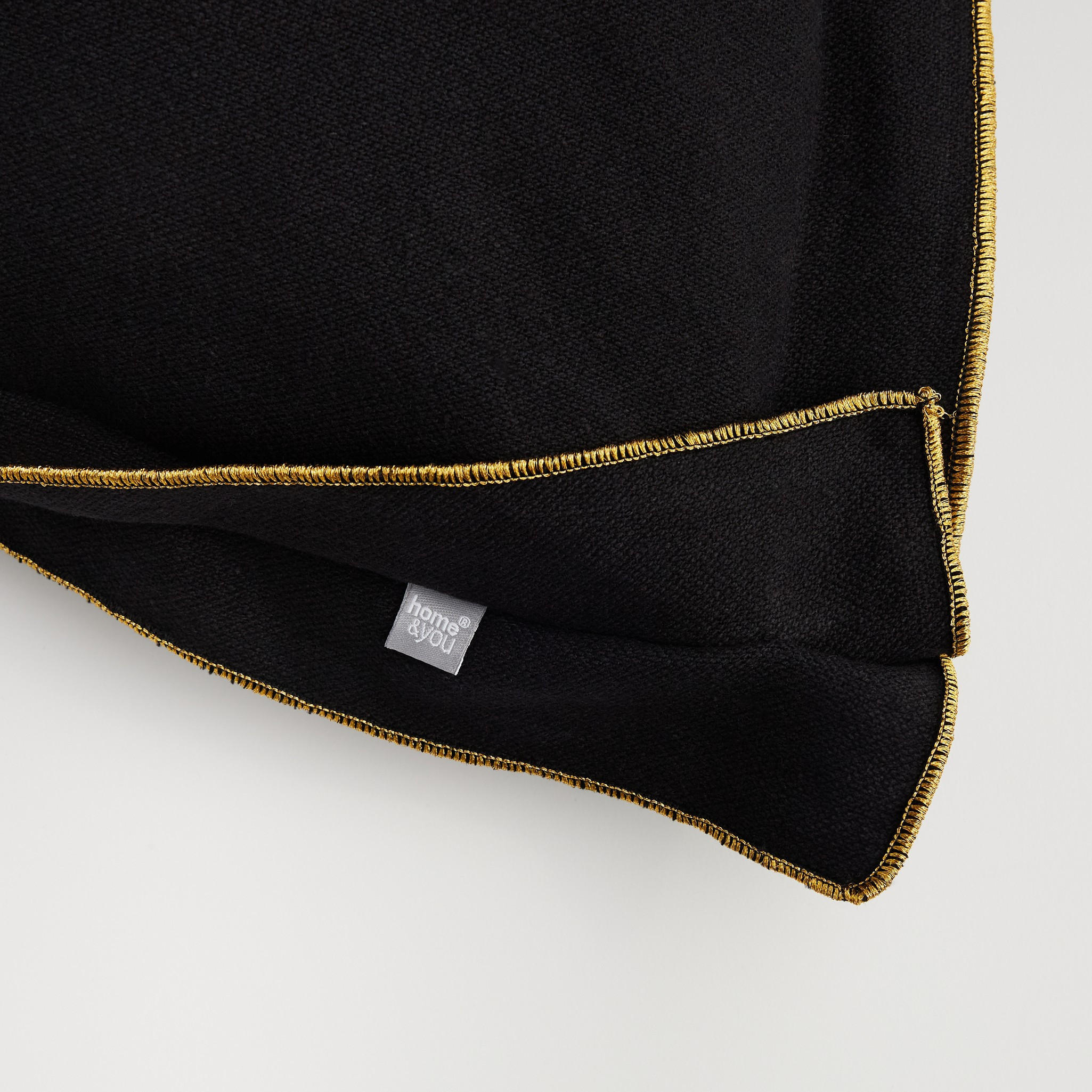 KISSENBEZUG Taromina - Schwarz, Textil (45/45cm) - home&you