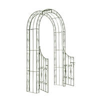 ROSENBOGEN Shinay mit Tor antik-grün - Grün, Metall (128/245/26cm) - TPFGarden