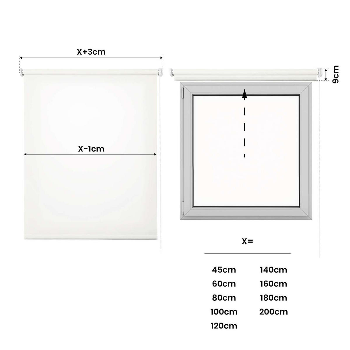 ROLLO Weiß, 160 cm x 250 cm - Weiß, Kunststoff (160/250cm) - STORESDECO