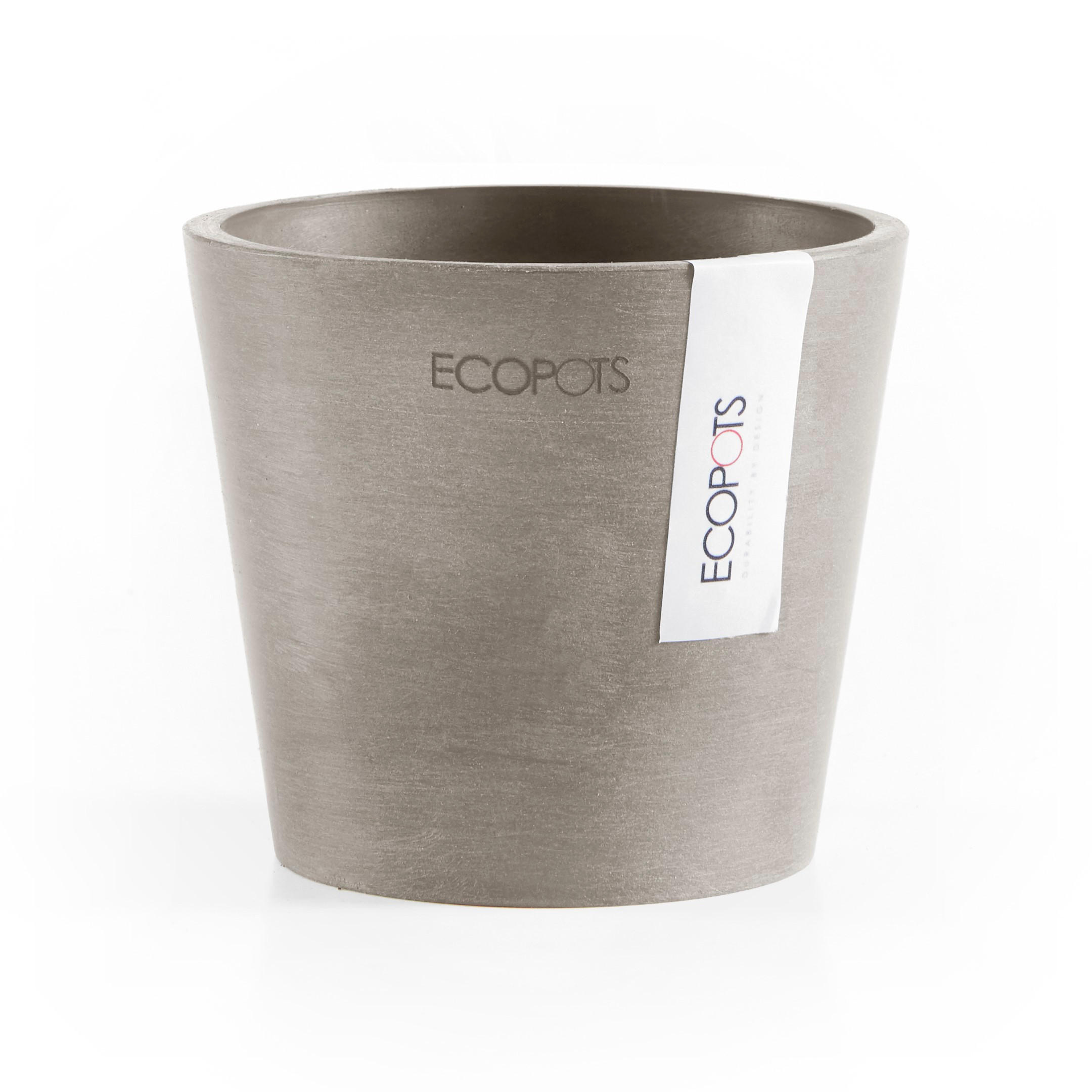 Ecopots Blumentopf Taupe 9.2 cm