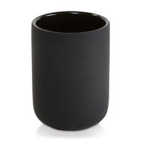 ZAHNBÜRSTENHALTER BLACK VELVET - Schwarz, Keramik (8/10/8cm) - MÖVE