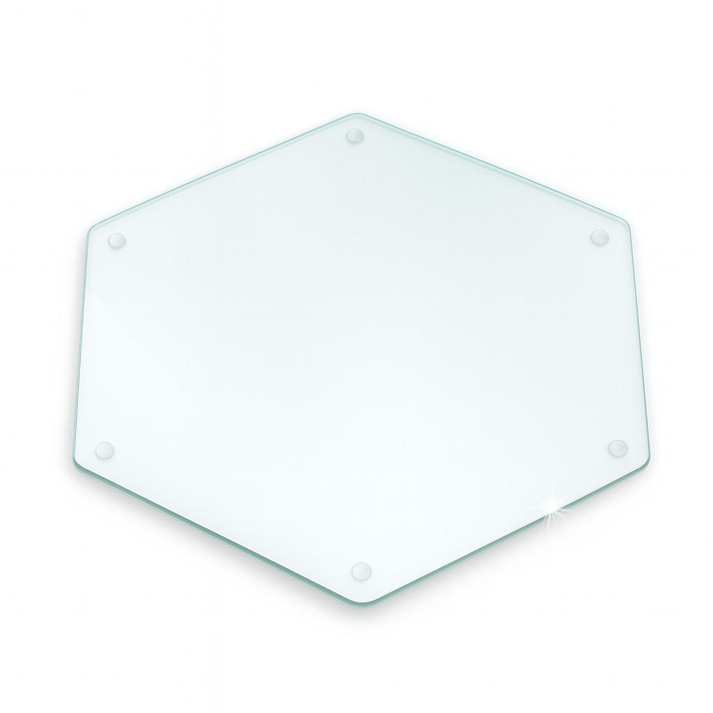 GLASPLATTE h40cm Transparent - Transparent, Glas (40/40/0.4cm) - Wallfluent