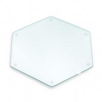 GLASPLATTE h40cm Transparent - Transparent, Glas (40/40/0.4cm) - Wallfluent