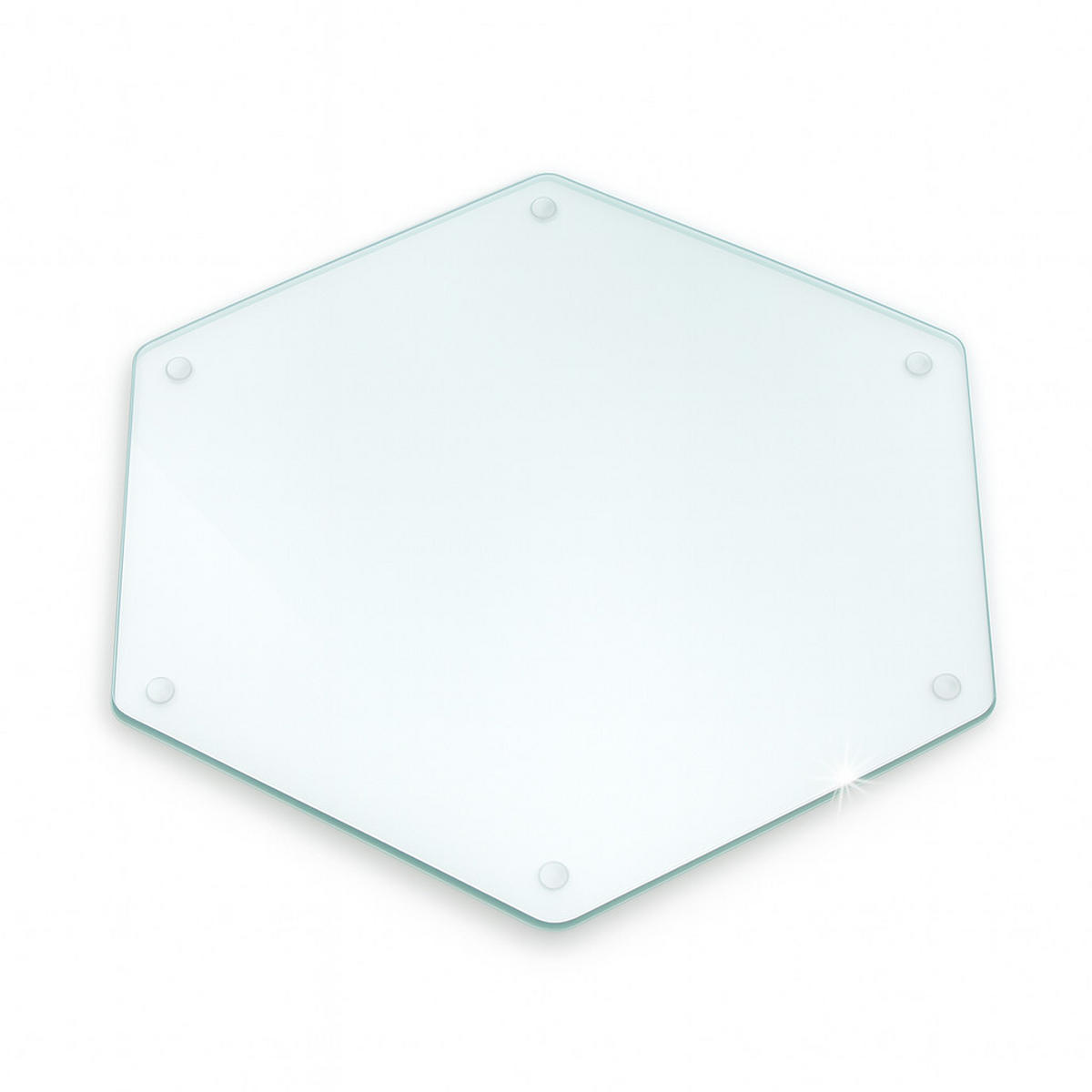 GLASPLATTE h40cm Transparent - Transparent, Glas (40/40/0.4cm) - Wallfluent